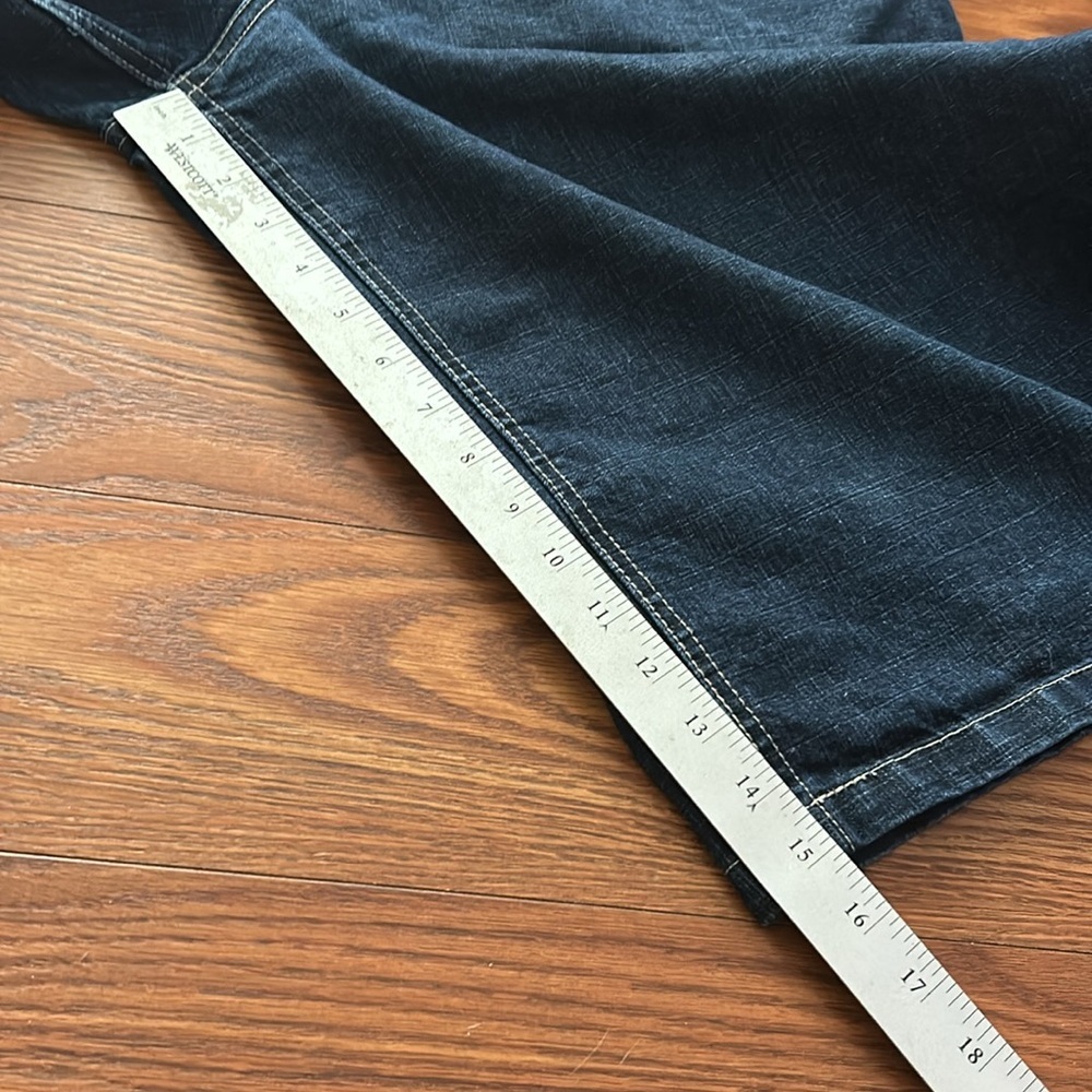 Vintage Y2K Baggy SouthPole Dark Jorts Gold Embroidered Pocket Old Label Sz 40 - Picture 10 of 12